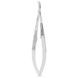 AsaDental Needle holder cm14 Castroviejo (curved), item 0441TH-14