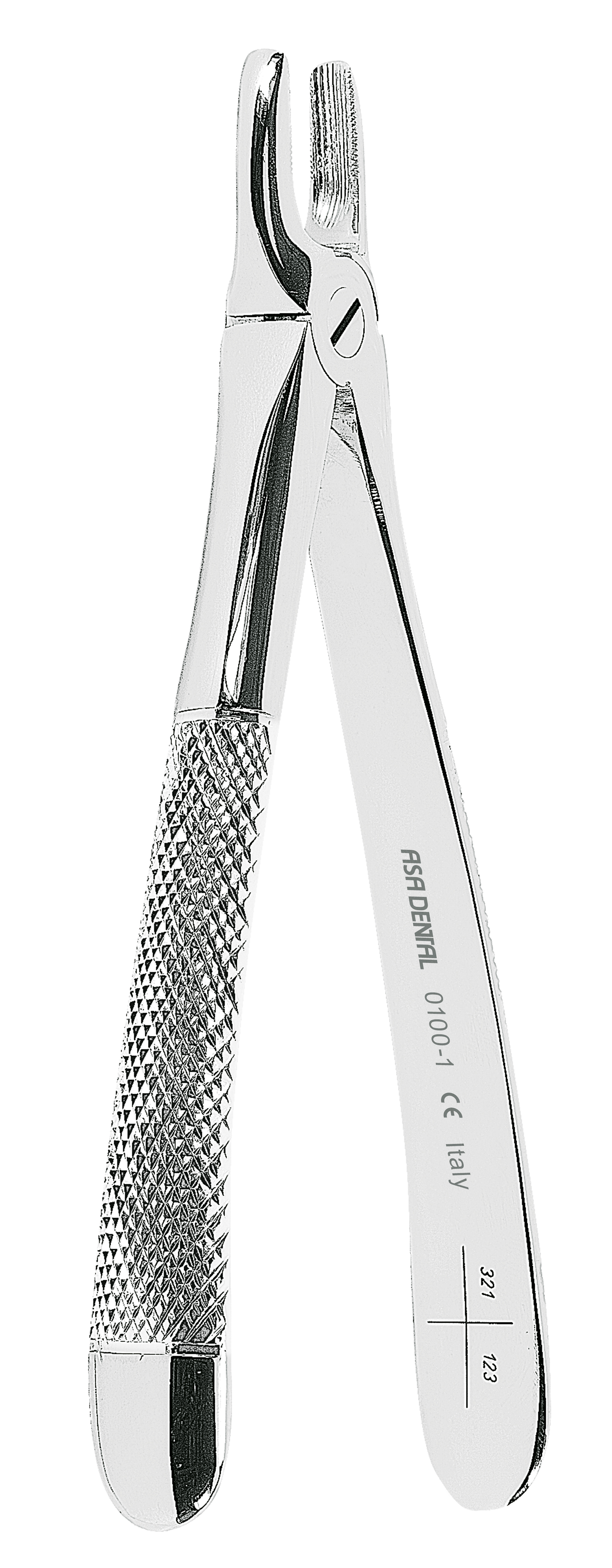 AsaDental extracting forcep with non slip jaws, item 0100-1